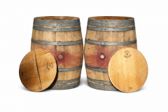 300 L Weinfass mittlere Regentonne aus gebr. Eichenfass inkl. Deckel Holzfass Regenfass Wasserfass Tonne Pfanzfass